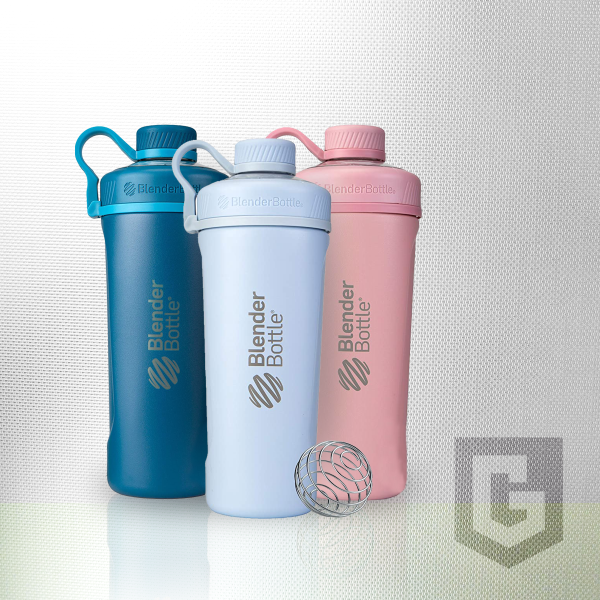 BlenderBottle 26oz Radian Insulated Stainless Steel Shaker Bottle Natural